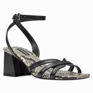 Nine West Galea Heeled Sandals - Black - Ireland (OQ9607814)